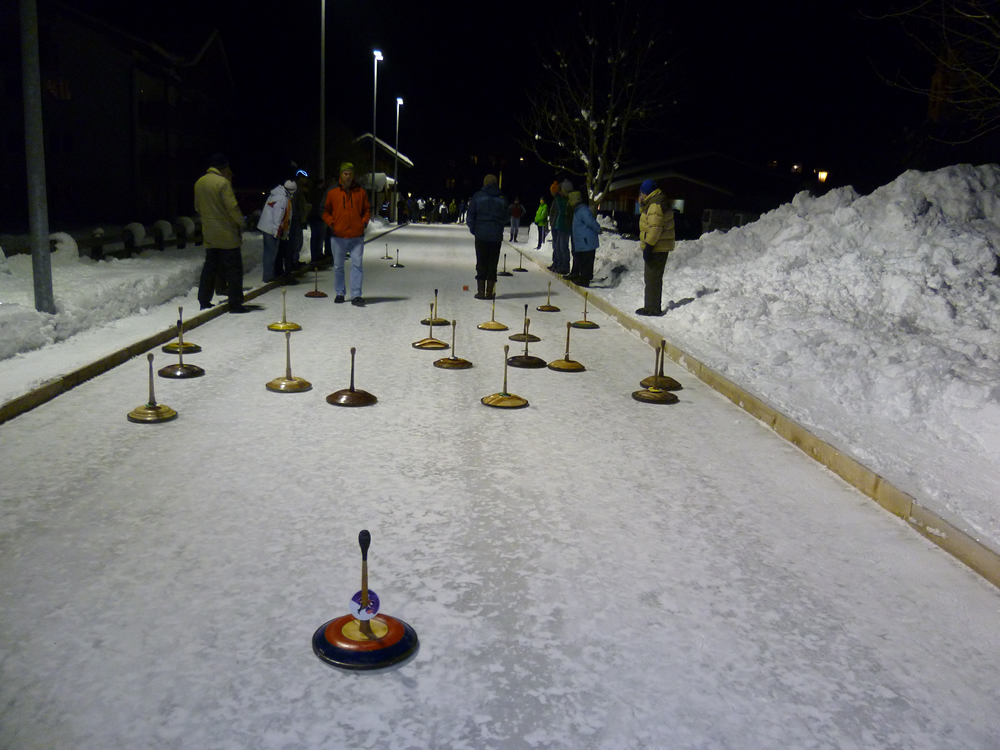 Eisstockschießen Unken